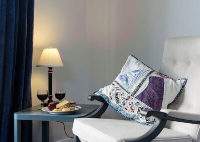 Side table and armchair in the living room